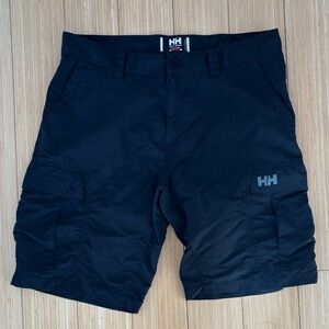 Helly Hansen Black Cargo Shorts with HH Logo